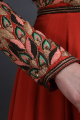 Rust Red Gerogette GownIMG_0090