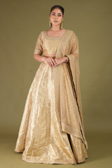 Golden Banarasi Lehenga