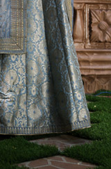 Pale Blue Banarsai Lehenga SetIMG_7915