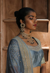 Pale Blue Banarsai Lehenga SetIMG_7924