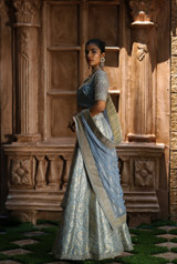 Pale Blue Banarsai Lehenga SetIMG_7932