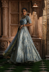 Pale Blue Banarsai Lehenga SetIMG_7960