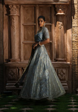 Pale Blue Banarsai Lehenga SetIMG_7962