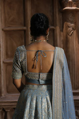 Pale Blue Banarsai Lehenga SetIMG_7967