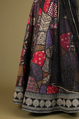 Black Patch Work Lehenga SetDSC03719