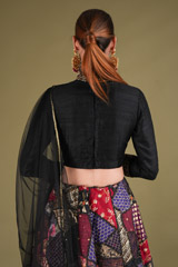 Black Patch Work Lehenga SetDSC03725