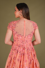Coral Embroidered GownDSC03622