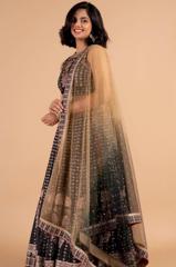 Black Embellished Lehenga1