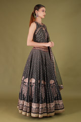 Black Embellished LehengaDSC05337