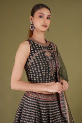 Black Embellished LehengaDSC05338