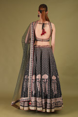 Black Embellished LehengaDSC05341