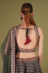 Black Embellished LehengaDSC05342
