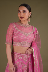 Pink Embellished LehengaDSC03402