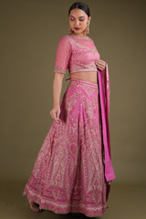 Pink Embellished LehengaDSC03404