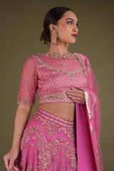Pink Embellished LehengaDSC03405