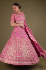 Pink Embellished LehengaDSC03407