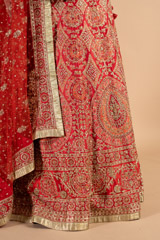 Red Embellished LehengaDSC00144