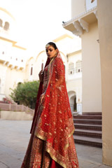 Red Embellished LehengaDSC07297