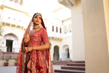 Red Embellished LehengaDSC07301