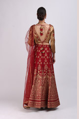 Maroon Embellished LehengaIMG_9895