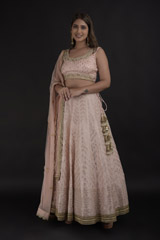 Light Pink Banarasi Lehenga