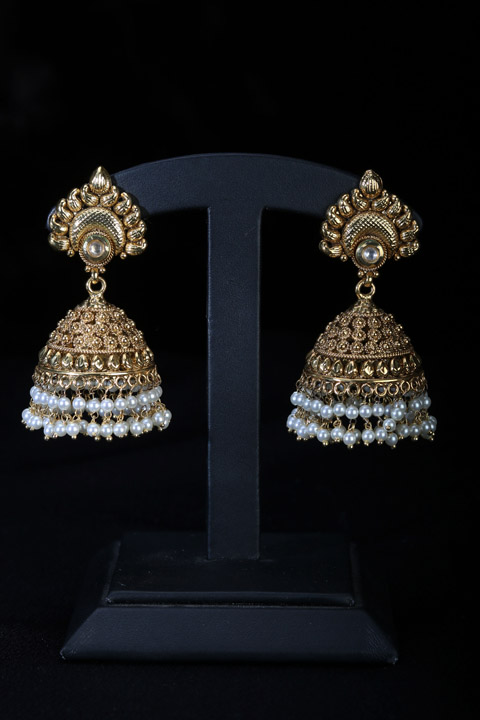 Pearl Drop Jhummkis