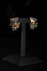 Floral And Geometric Motif EarringsIMG_0816