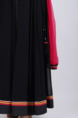 Black Floral Embroidered Anarkali SetIMG_3058