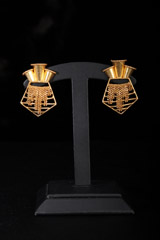 Textured Geometrical Earrings