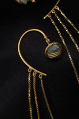 Aquamarine Cascade Ear-CuffsIMG_9562