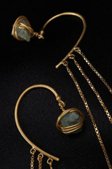 Aquamarine Cascade Ear-CuffsIMG_9563