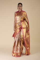 Yellow Floral Saree_DTR2241