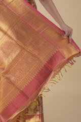 Yellow Floral Saree_DTR2243