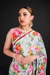 Mint Floral Saree_DSC4559-Edit