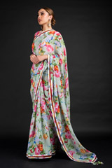 Mint Floral Saree_DSC4562-Edit