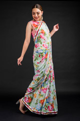 Mint Floral Saree_DSC4566-Edit