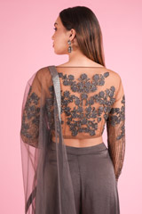 Moss Grey LehengaDSC00420
