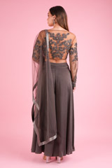 Moss Grey LehengaDSC00421