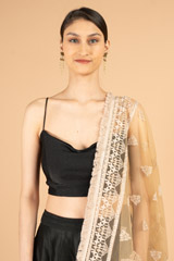 Brown Net DupattaDSC07234