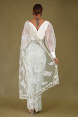 Grey Embroidered SareeDSC07352