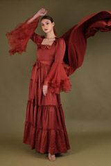 Seher Rust Gown