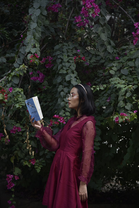 Primvera Maroon Dress