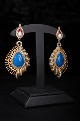 Blue And Gold EarringIMG_8950