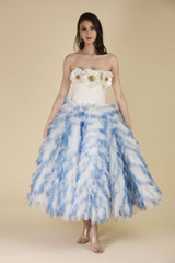 Blue Ruffle Dress_DTR0020