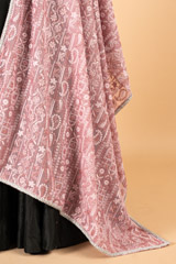 Pink Embroidered DupattaDSC07092
