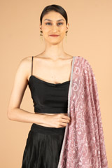 Pink Embroidered DupattaDSC07093