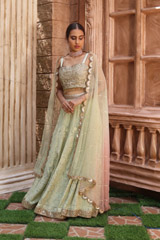 Pista Green Lucknowi LehengaIMG_1002
