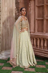 Pista Green Lucknowi LehengaIMG_1011