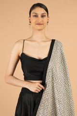 White And Black DupattaDSC06999