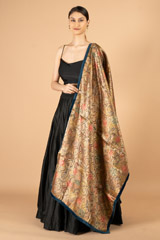 Yellow Floral DupattaDSC07275